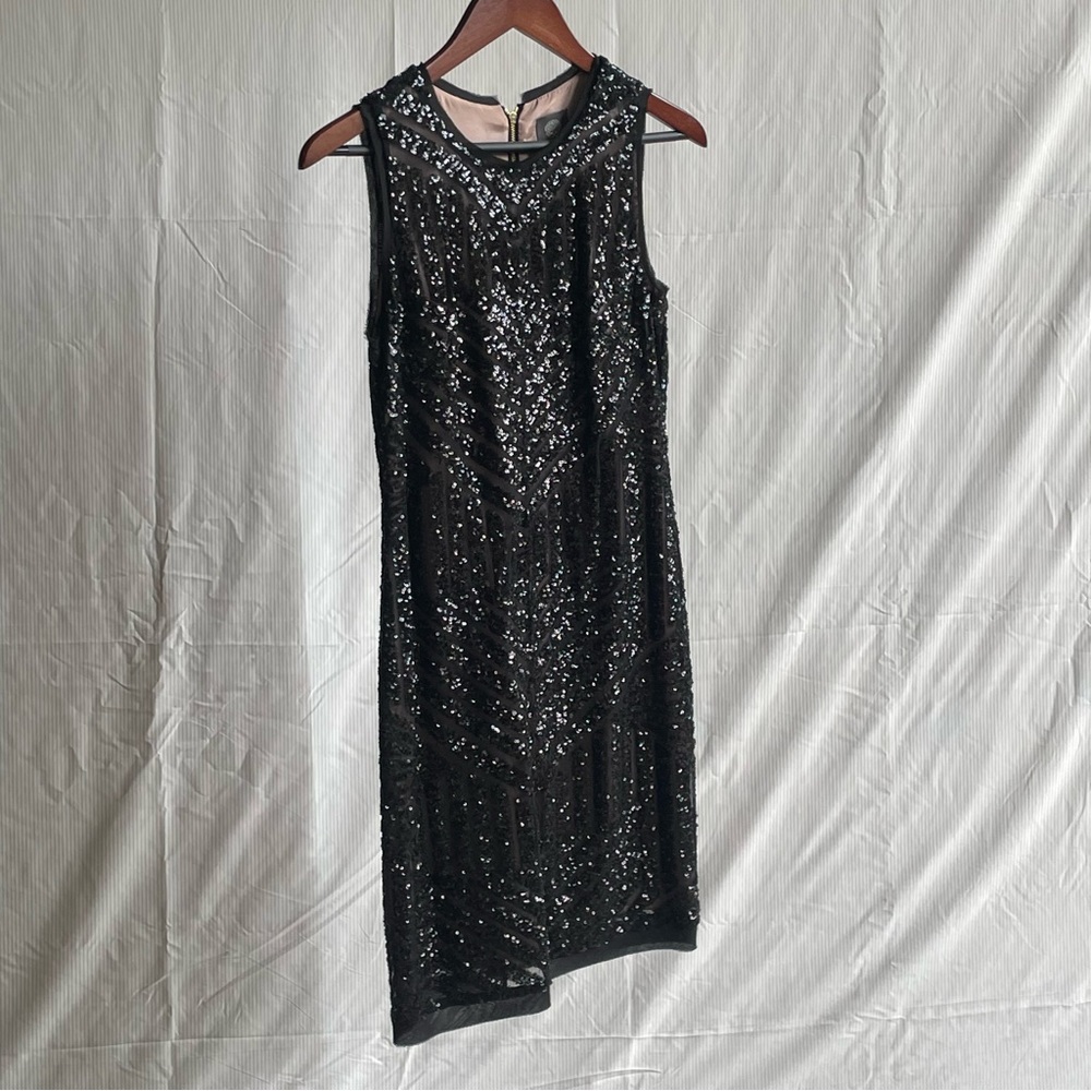 Vince Camuto Black Sequin Mini Dress - Size 6 NWT - Never worn Sample Sale